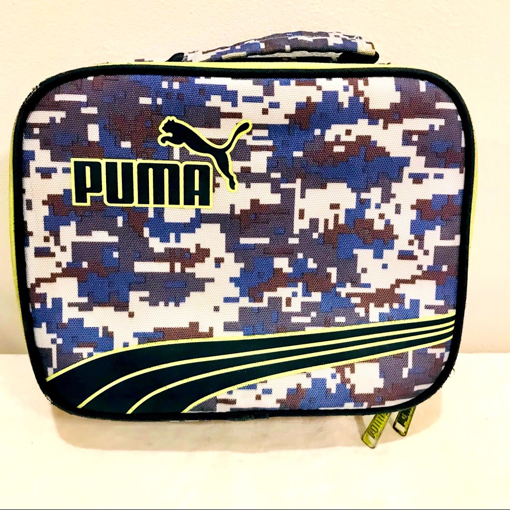 Puma multicolor handle lunch bag. Good used condition.
